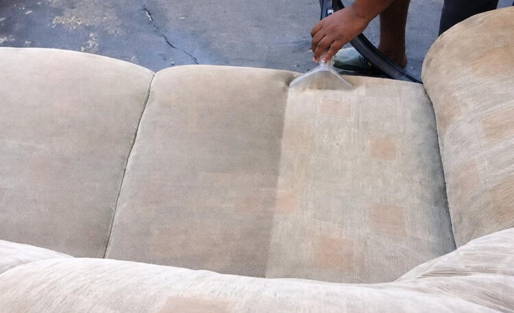 Deep extraction cleaning removes dirt, dust and bacteria. Tough stains may be lightened or removed depending on the fabric.